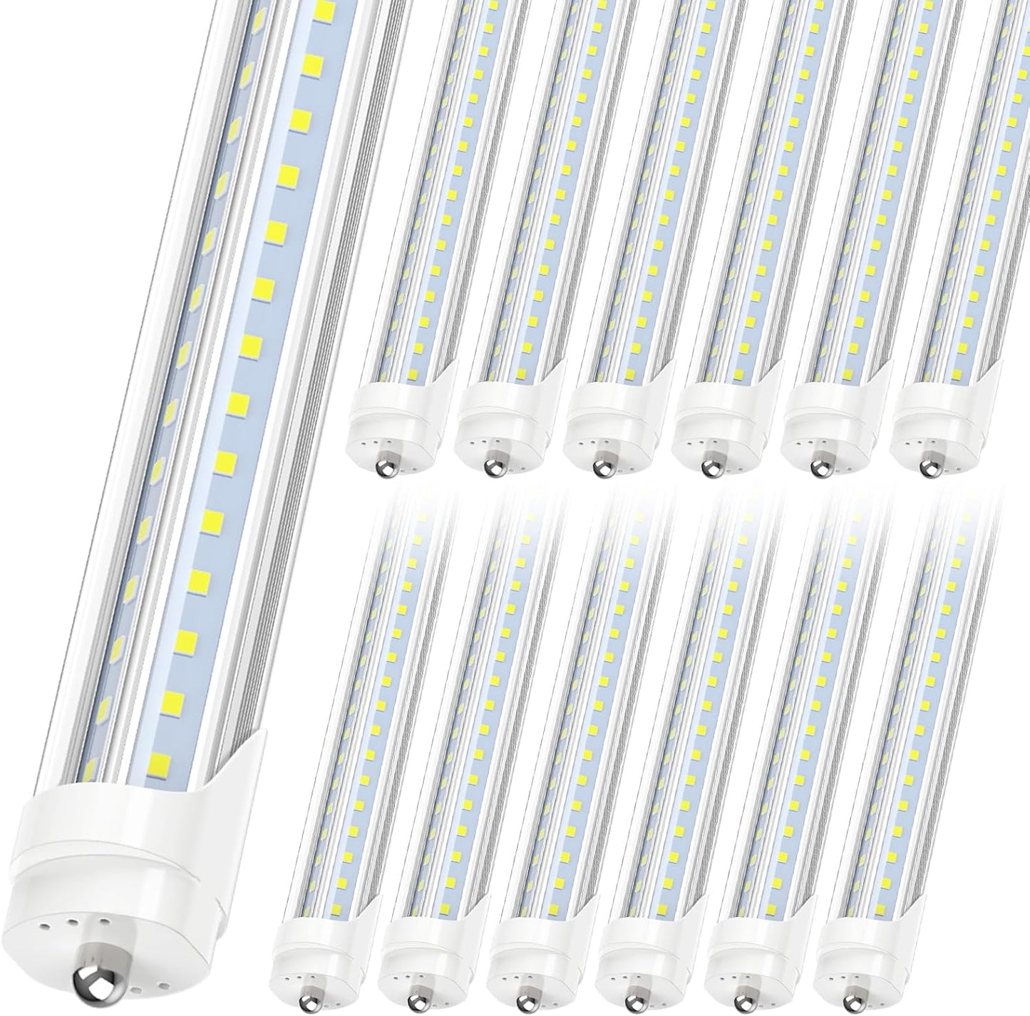 JESLED 8FT LED Tube Light, 50W Super Bright Fluorescent Bulb