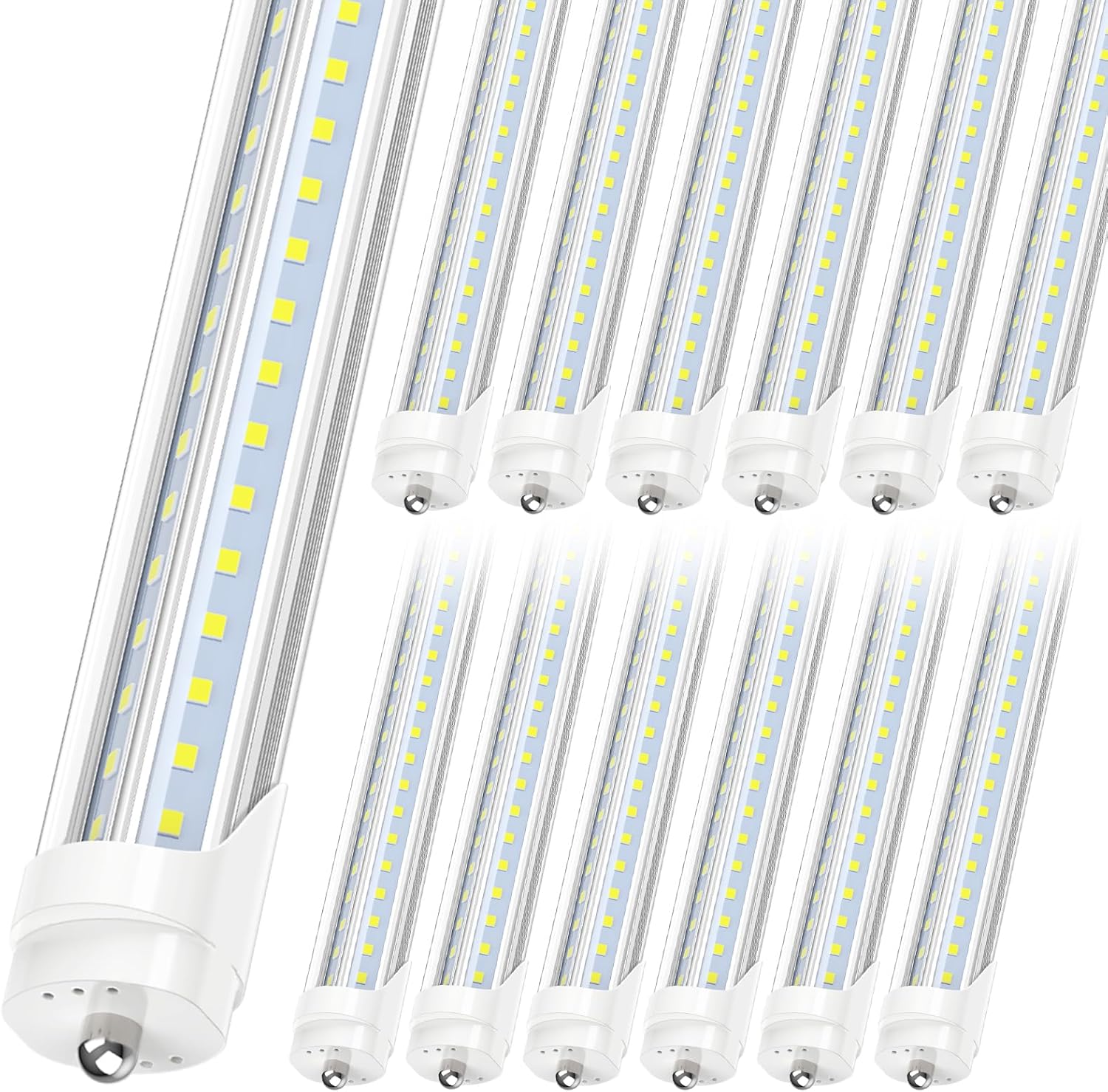 JESLED 8FT LED Tube Light, 50W Super Bright Fluorescent Bulb