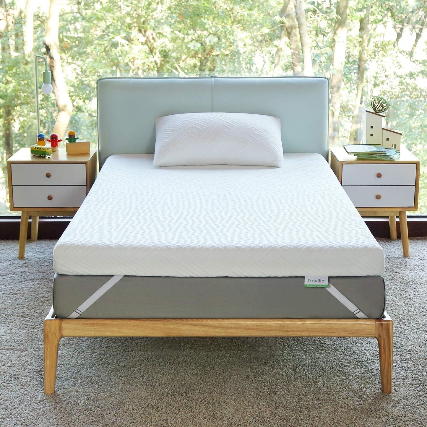Novilla 3 Inch Foam Mattress Topper Twin for Ultimate Comfort