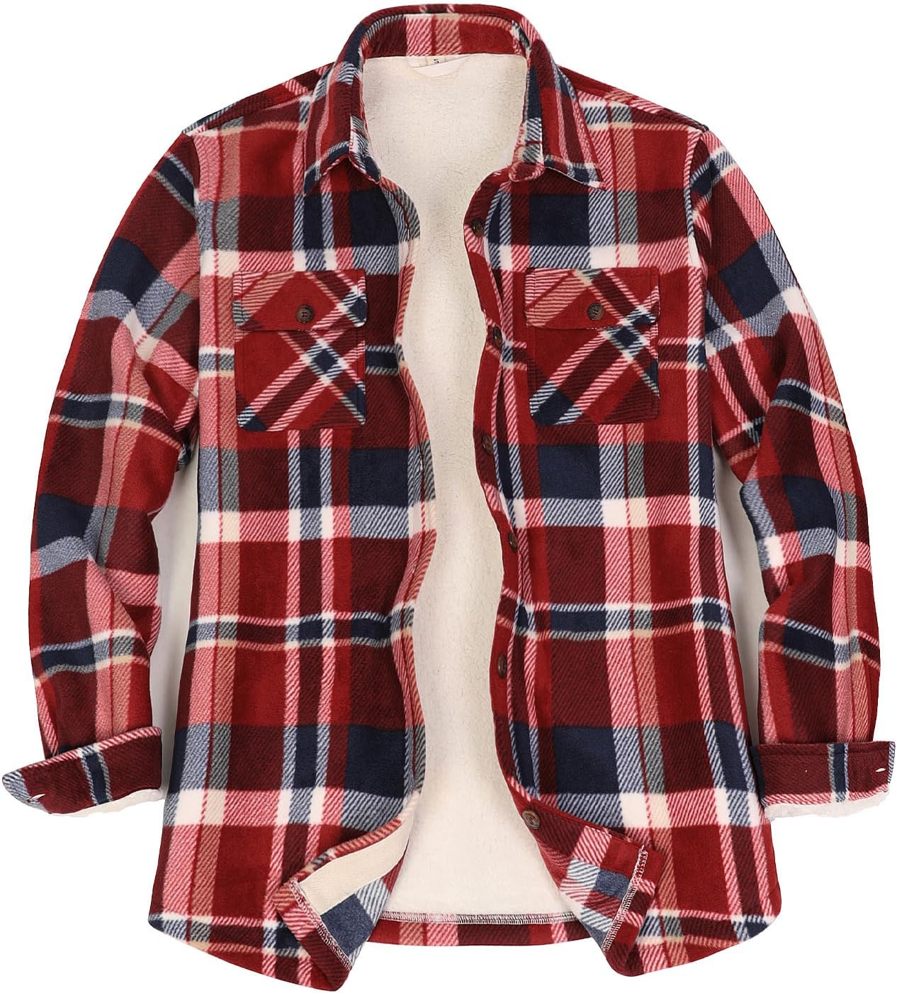 ThCreasa Womens Sherpa Fleece Lined Flannel Shirt Jacket Review