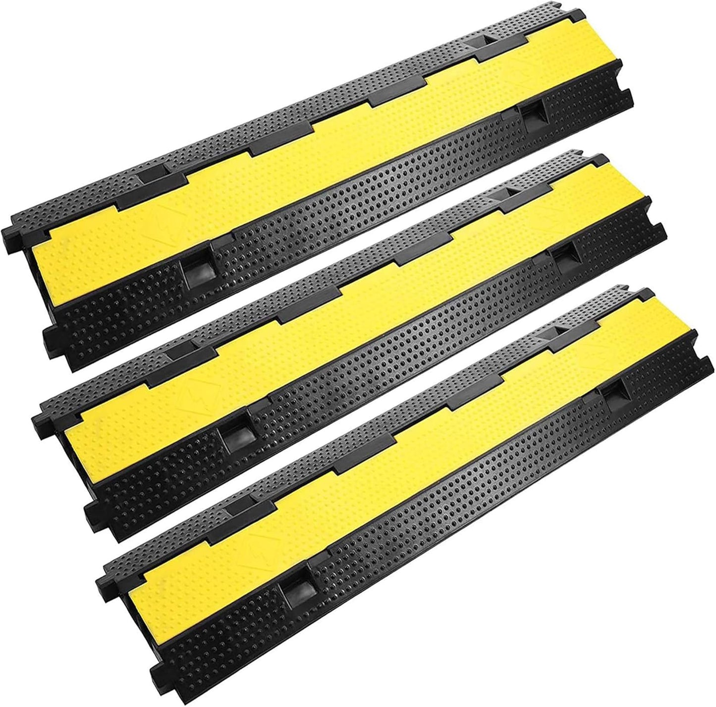 Reliancer 3 Pack Heavy Duty Cable Protector Ramp for Safety
