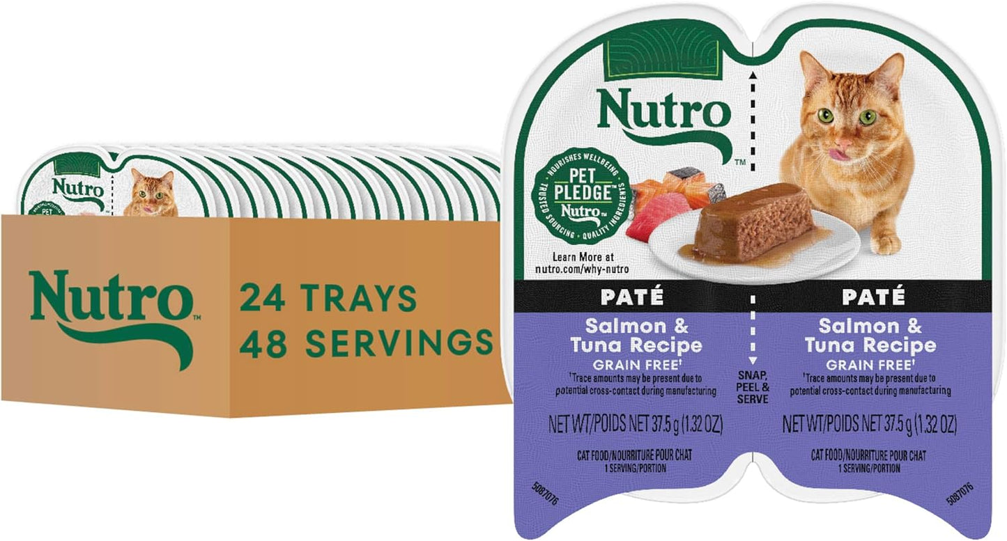 Nutro Perfect Portions Wet Cat Food Pate Salmon & Tuna Recipe
