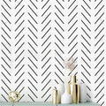 Erfoni Black and White Peel and Stick Wallpaper for Modern Decor