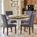 COLAMY Upholstered Parsons Dining Chairs Set of 4 - Comfortable