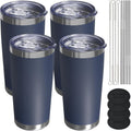 Travel Coffee Tumbler 20oz 4 Pack - Leakproof, Insulated Travel Mug
