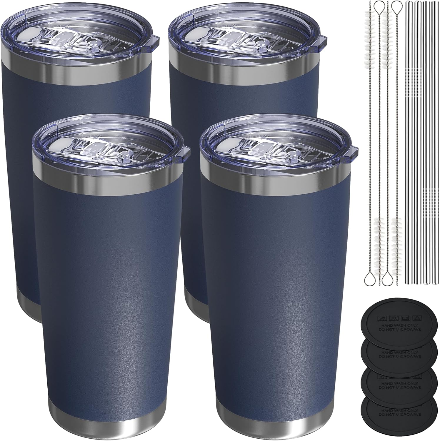 Travel Coffee Tumbler 20oz - Leakproof Insulated Mug Set