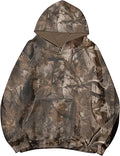 Lauweion Women Camo Fleece Oversized Hoodie - Cozy Layering Essential