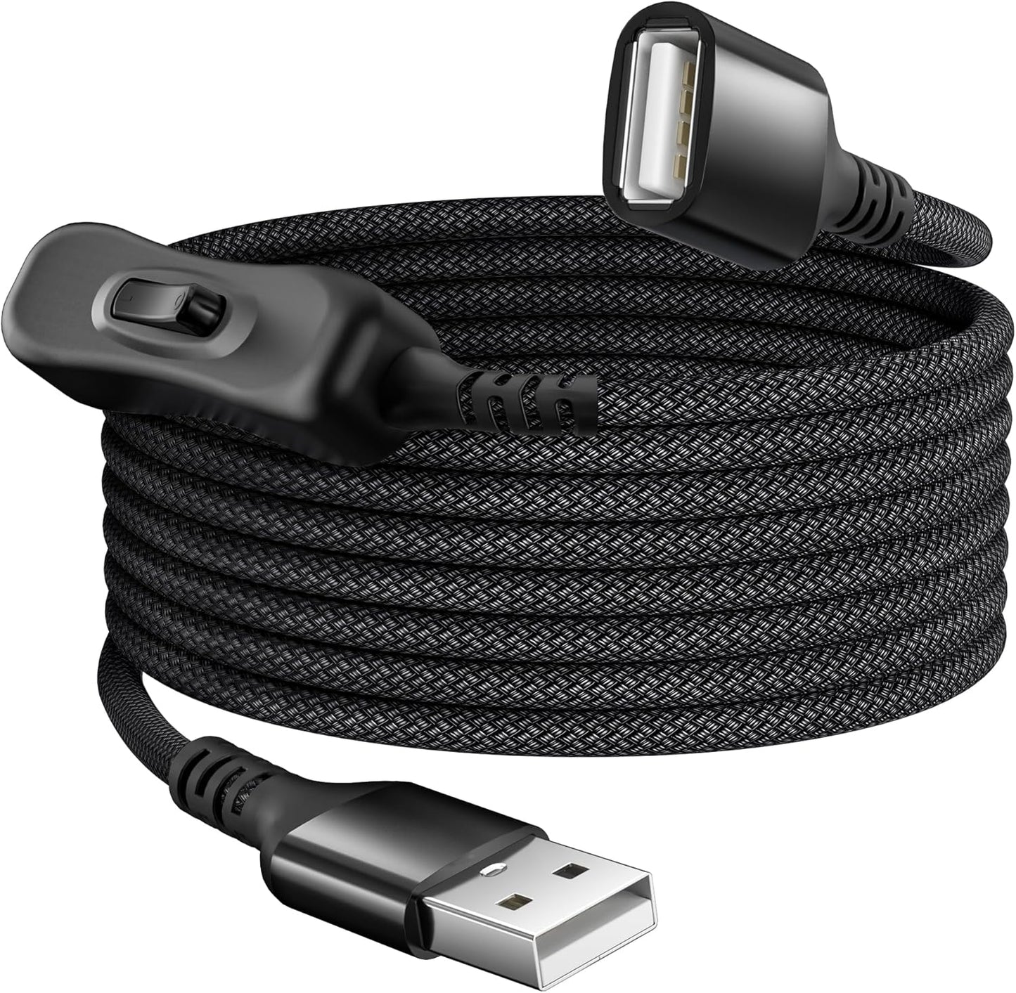 Itramax Inline On/Off USB Extension 6.6 FT - Power & Data Support
