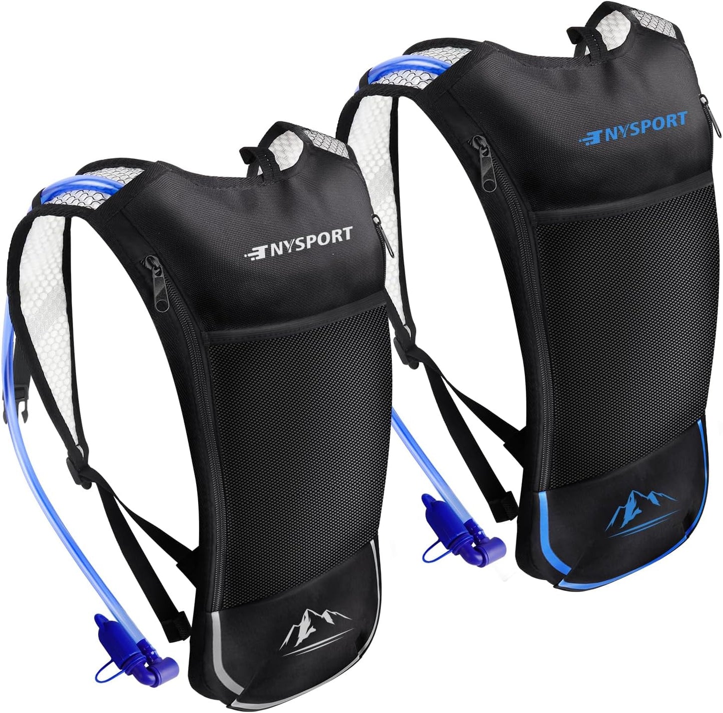 2 Pack Hydration Backpack with 2L Bladder for Outdoor Sports
