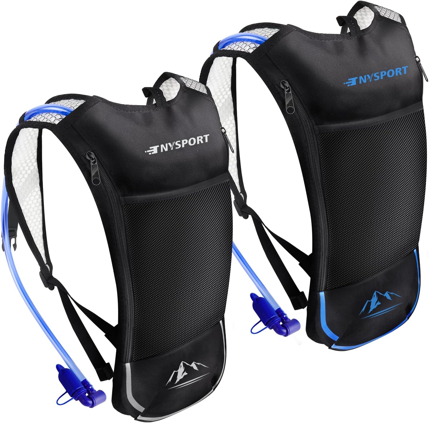 2 Pack Hydration Backpack with 2L Bladder for Outdoor Sports