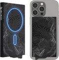 MagSafe Wallet for Men Slim RFID Card Holder - Topographic Black