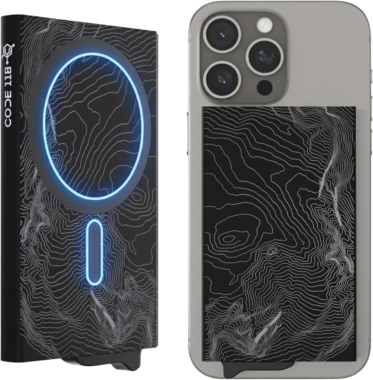 CODE 118 Wallet for Men - Slim Magnetic RFID Blocking Wallet