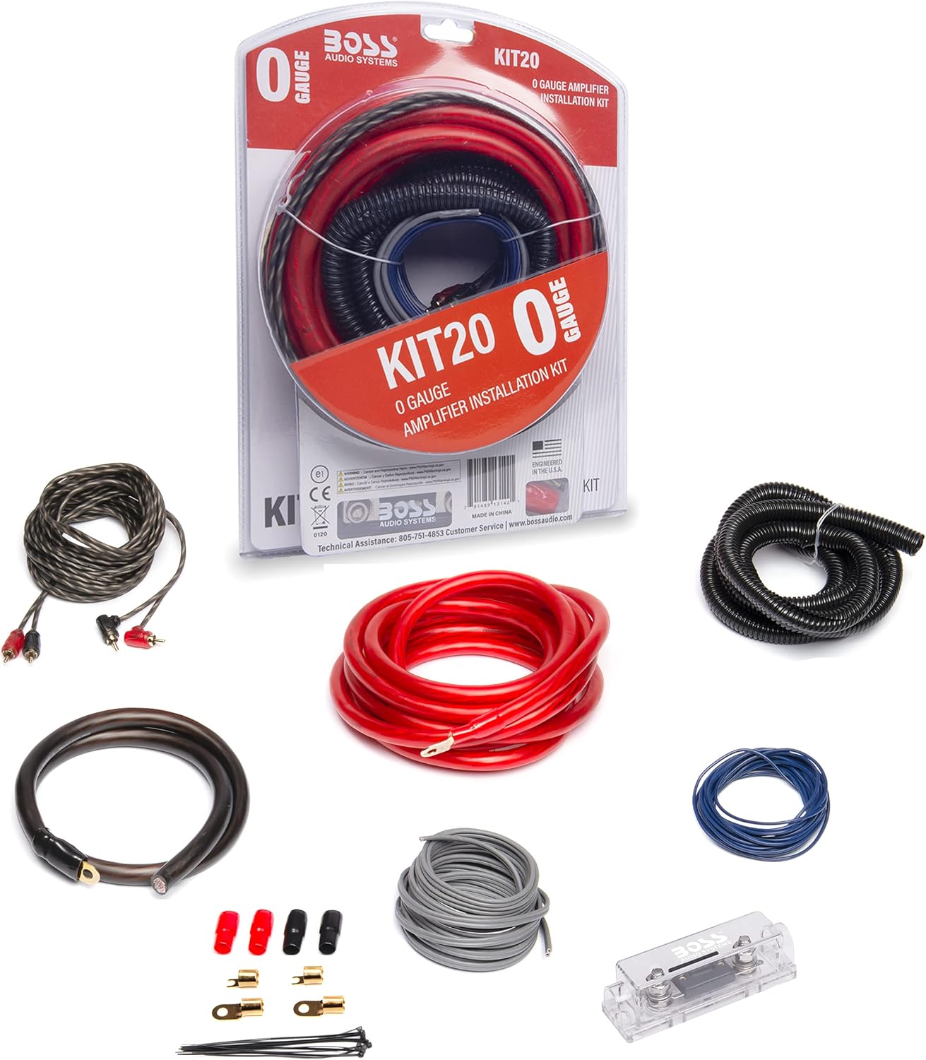 BOSS Audio Systems KIT20 0 Gauge Amplifier Wiring Kit Review