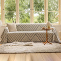 VClife Boho Farmhouse Couch Cover 71in x 150in - Oversized Slipcover