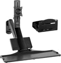 VIVO Premium Black Sit-Stand Wall Mount for Monitors and Keyboards