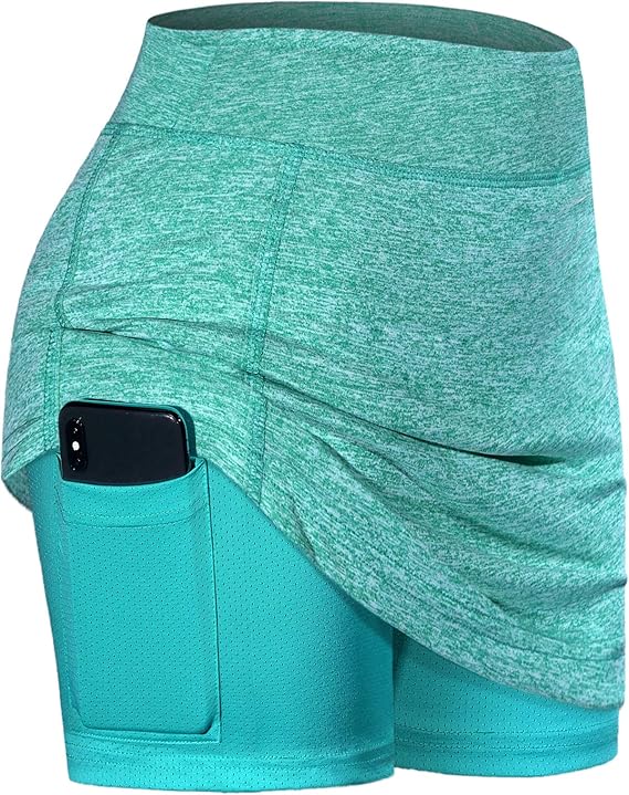 BLEVONH Women Tennis Skirts with Inner Shorts and Pockets
