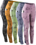 Leggings with Pockets for Women High Waisted Tummy Control - 3 Pack no