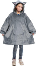 Catalonia Blanket Hoodie for Kids - Oversized Wearable Sherpa Pullover