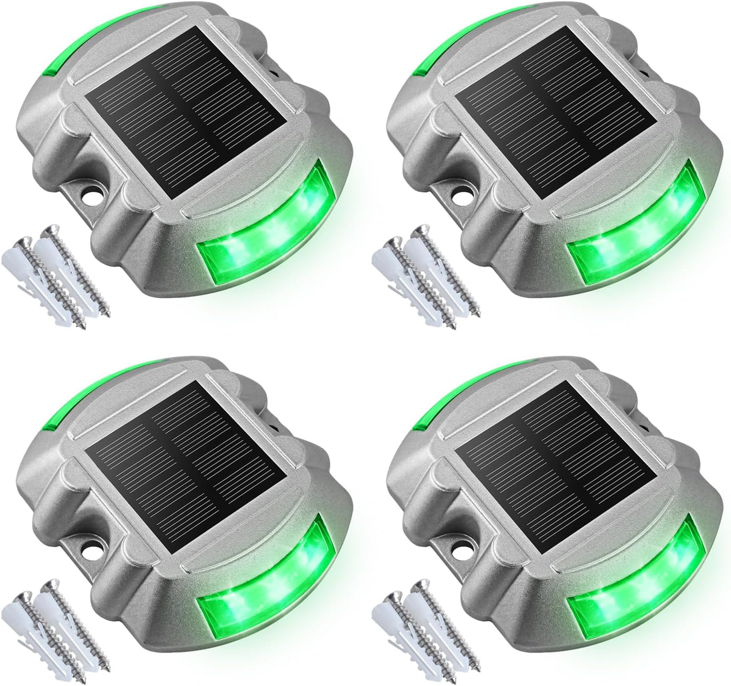 VOLISUN Christmas Solar Deck Lights for Driveway and Garden