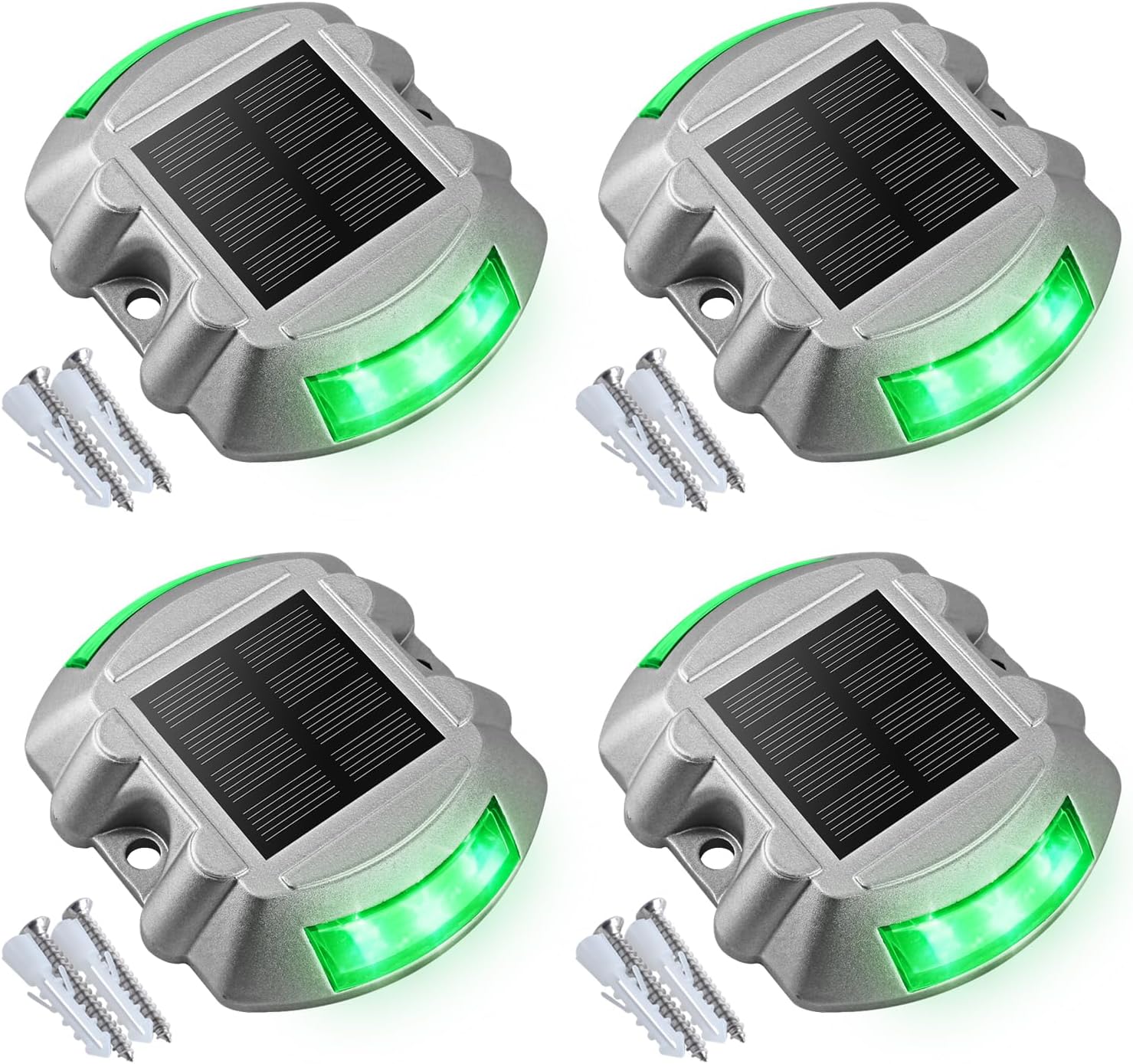 VOLISUN Christmas Solar Deck Lights for Driveway and Garden
