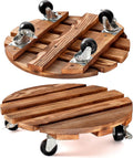 2-Pack 12 in Plant Caddy with Wheels for Indoor and Outdoor Use