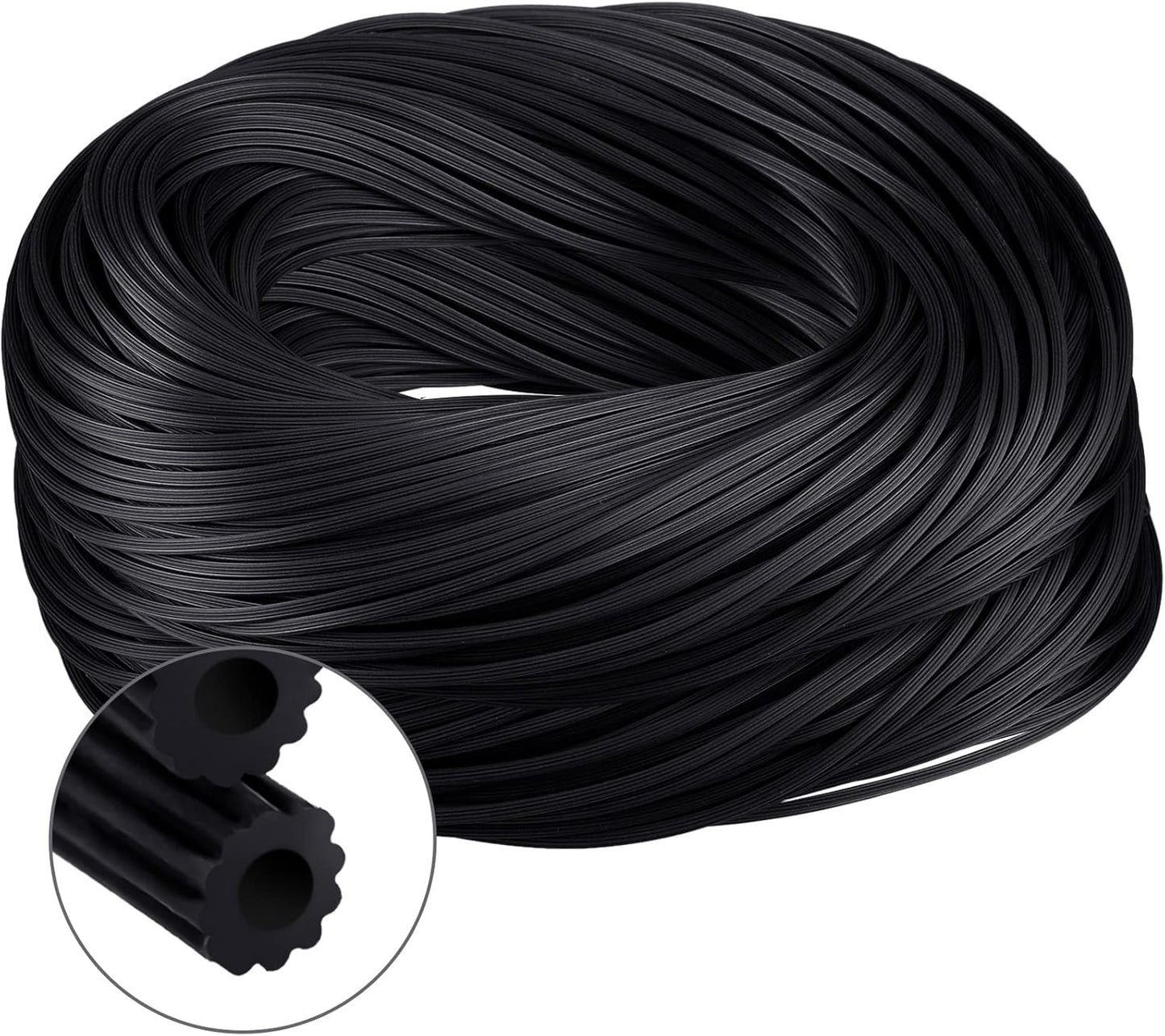 250 ft Replacement Black Window Screen Spline for Easy Repair