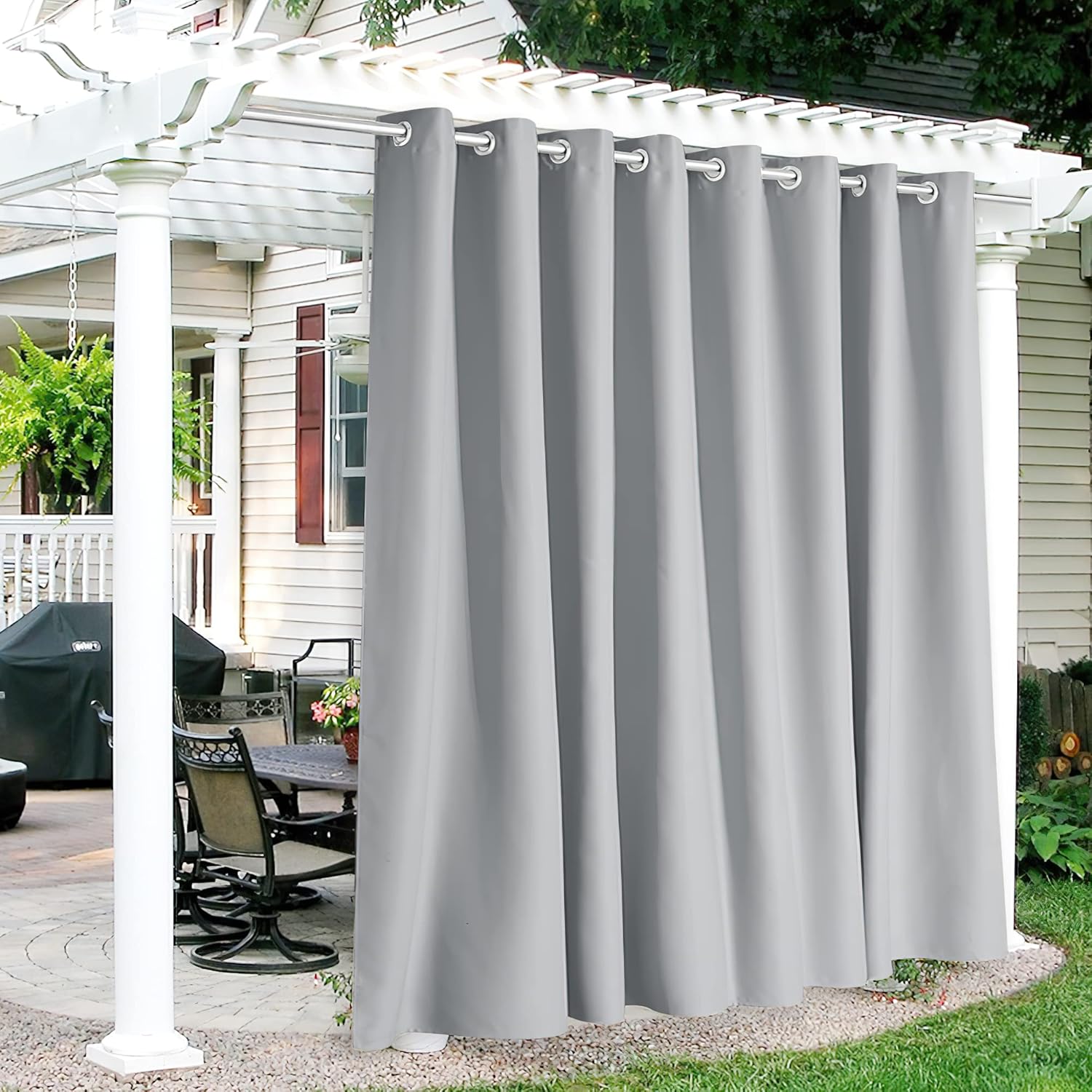 RYB HOME Waterproof Outdoor Curtains for Privacy and Comfort