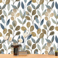 Gold Leaf Wallpaper Peel and Stick Floral Removable Wallpaper