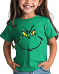 Cotton T-Shirt for Youth Holiday Crewneck Short Sleeve Cute Tee