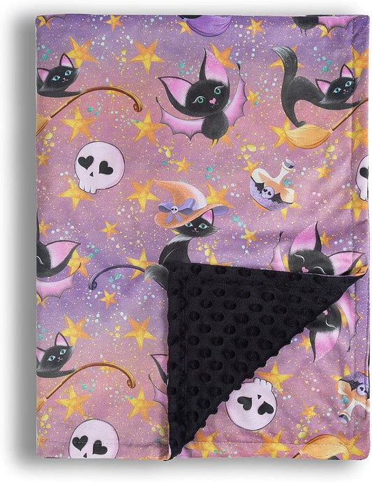 Halloween Bat Receiving Blanket: Ultra Soft Minky for Boys & Girls