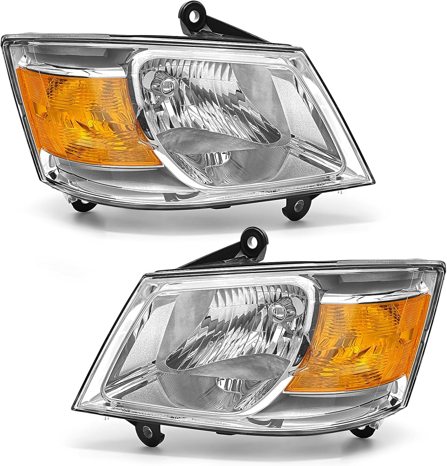 Headlight Assembly Compatible with 2008 2009 2010 Dodge Caravan