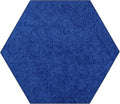 Ambiant Neon Blue 6ft Hexagon Area Rug - Soft, Pet Friendly