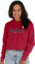 Blue 84 Women's Vintage Crop Hoodie - Classic Hoosiers Crop