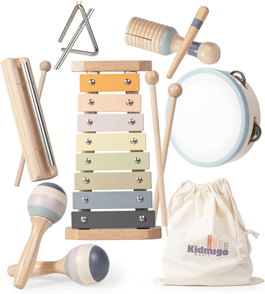7-in-1 Musical Montessori Set for Sensory Fun by KidMigo
