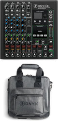 Audiosavings Onyx8 Mixer Bundle - 8-Channel USB Mixer with Bag