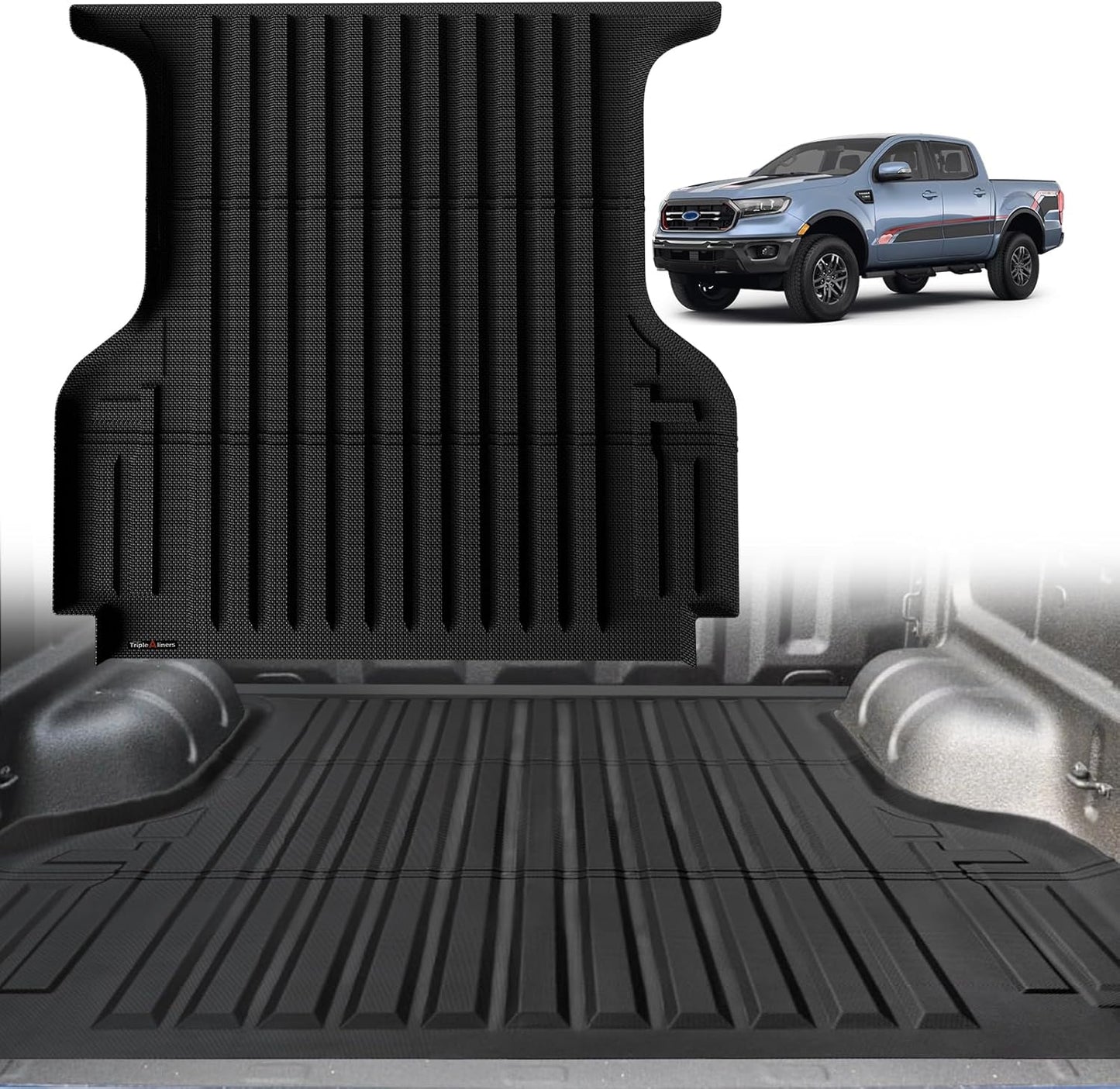 TripleAliners Truck Bed Mat for 2019-2023 Ford Ranger 5FT