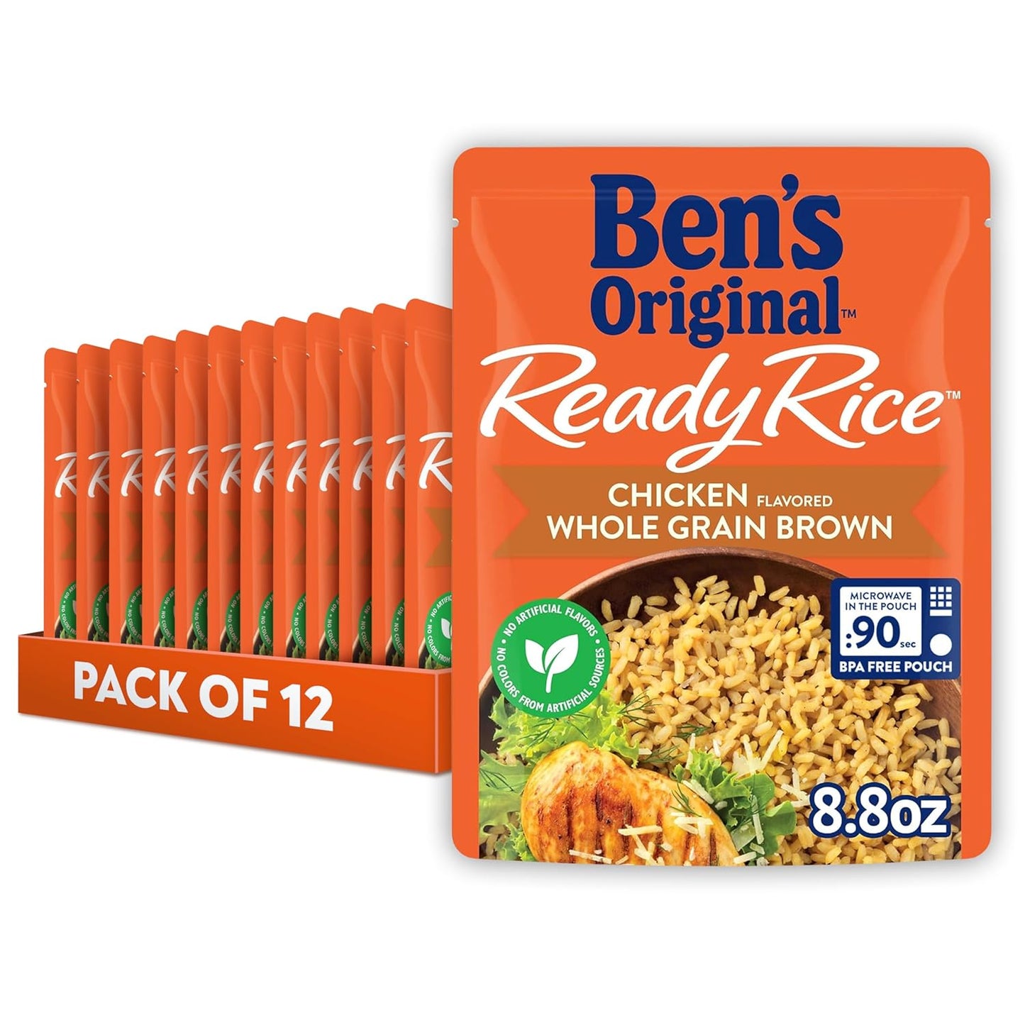 BEN'S ORIGINAL Ready Rice Chicken Flavored Whole Grain Rice