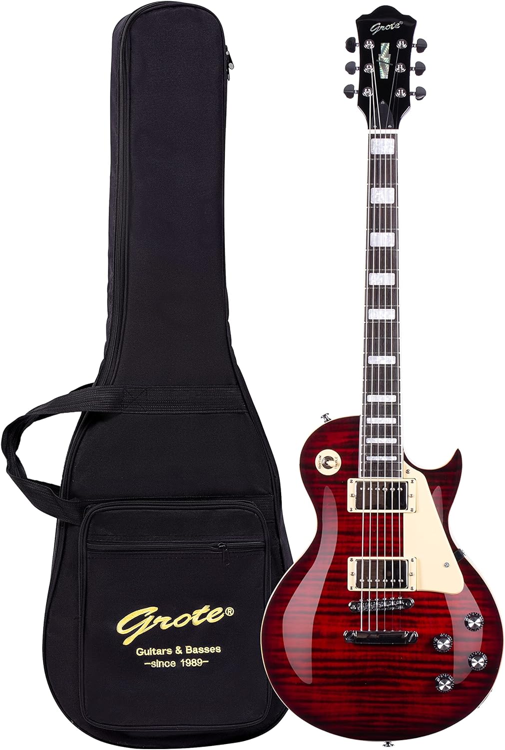 GROTE Guitar Solid Body Electric Guitar with Gigbag LPYS-006 Review