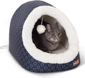 Heated Cat Cave Bed for Large Cats - Cozy Covered Tunnel