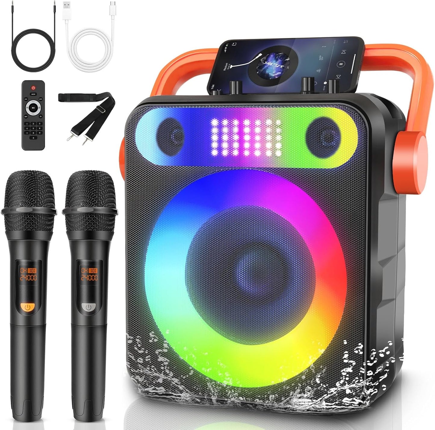Wireless Mic Karaoke Speaker with Subwoofer