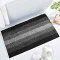 Gibelle Black Bathroom Rug Set 2 Piece for Ultimate Comfort