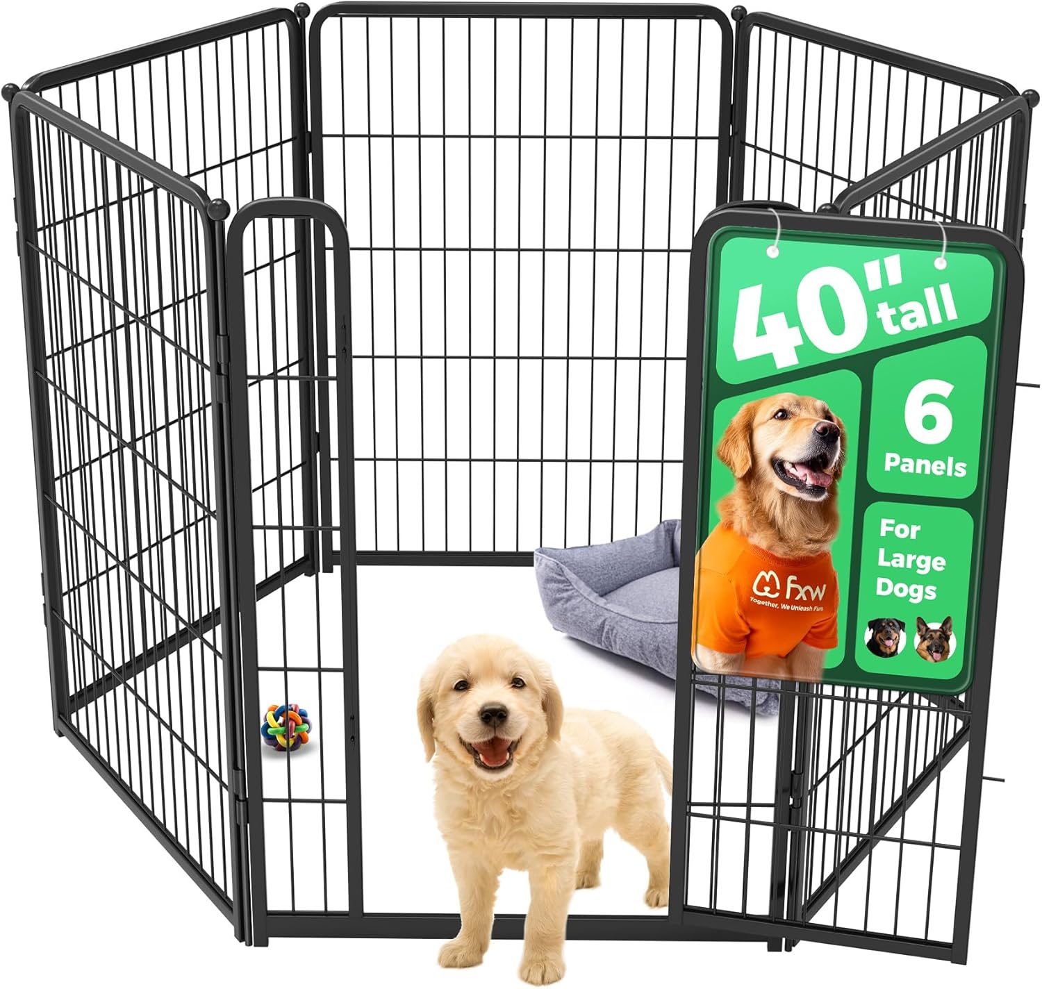 FXW Homeplus Unleashed Indoor Dog Playpen for Safe Play