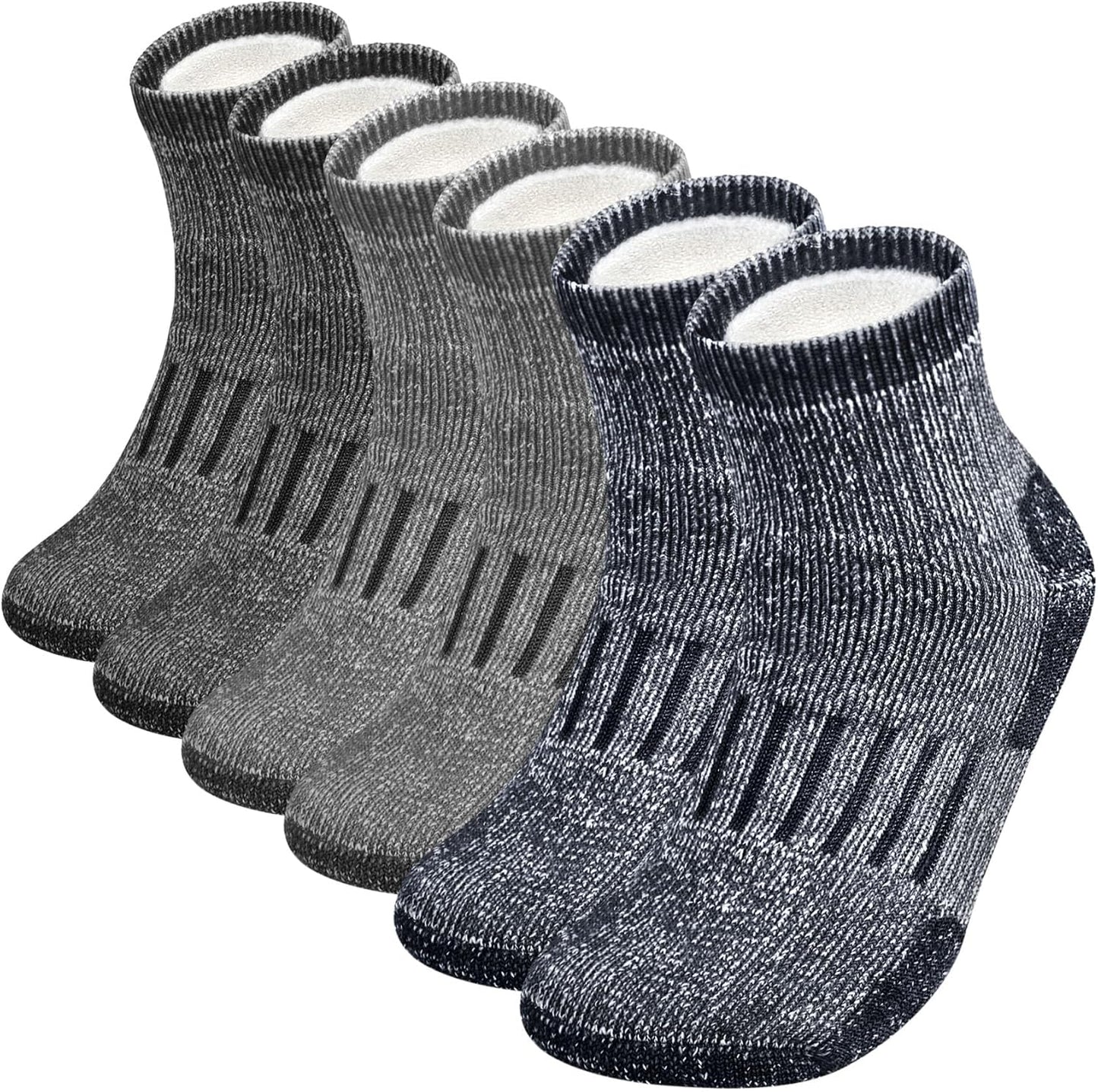 Chalier Women's Merino Wool Compression Socks - 6 Pairs