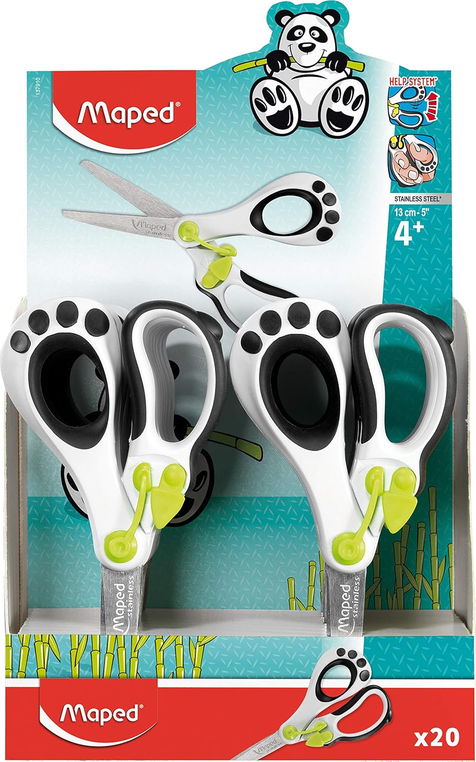 Maped Helix USA Koopy Spring-Assisted Educational Scissors 5 in