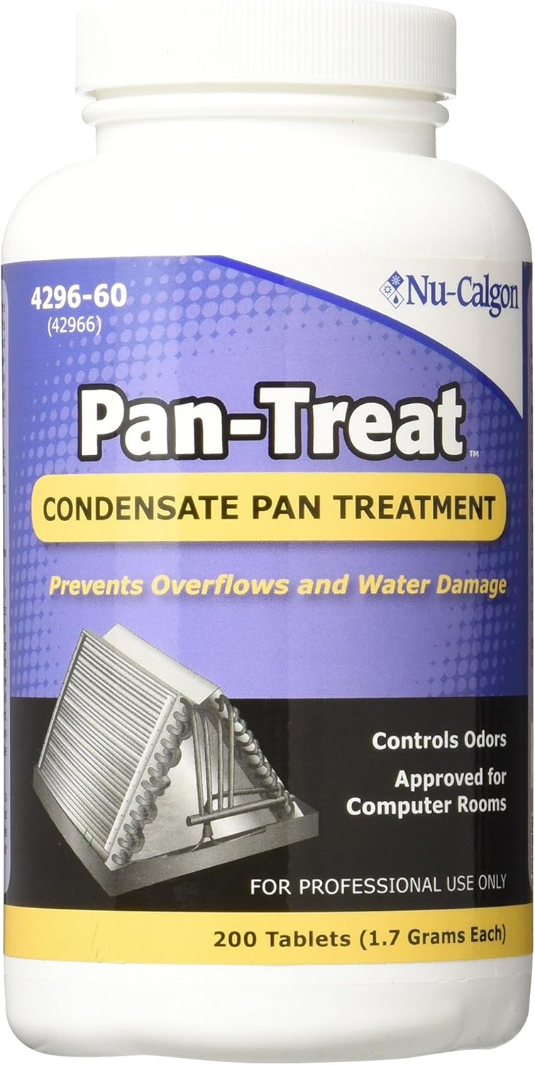 Nu-Calgon 4296-60 Pan-Treat Scum Tablets for Clean Drains
