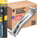 Quick Screw Gutter Hangers 5 in 50 Pack - Fix Sagging Gutters