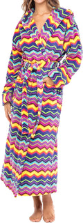 Alexander Del Rossa Plush Fleece Robe for Women, Long