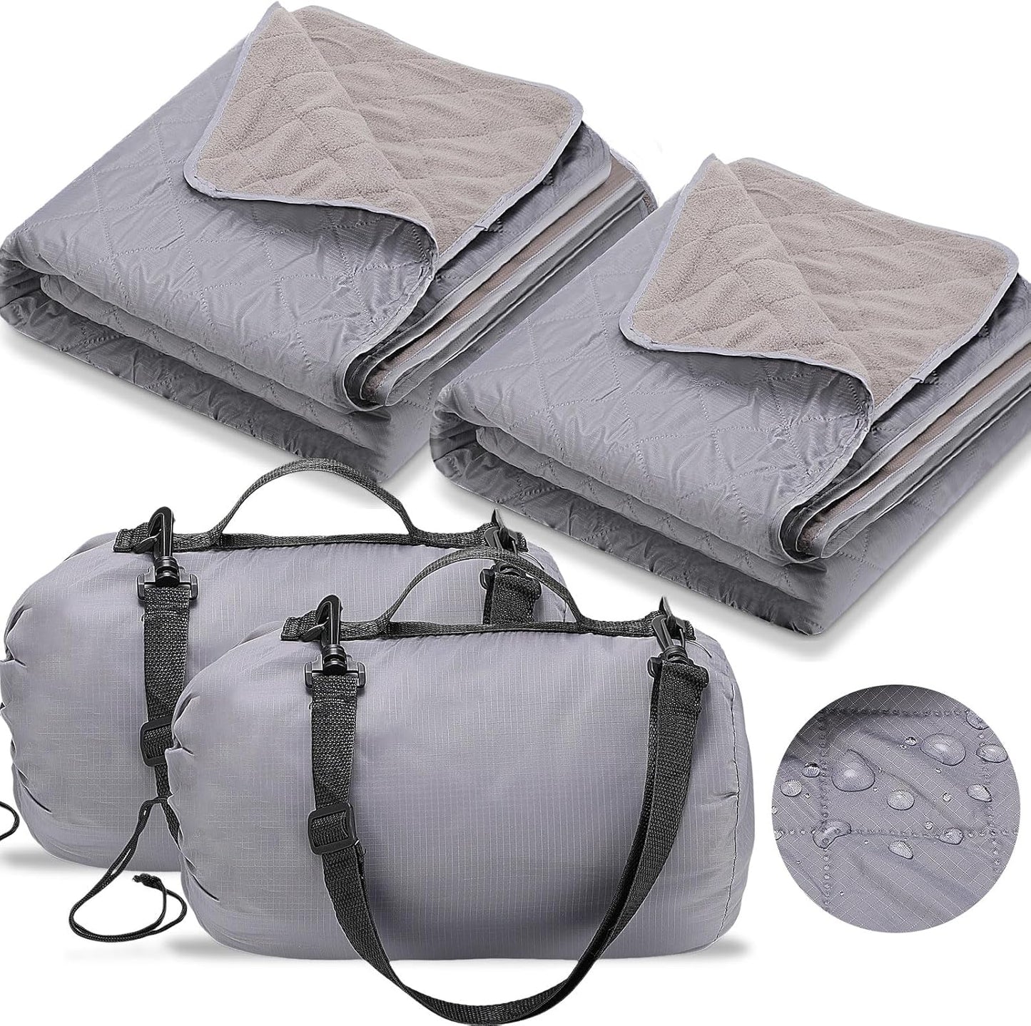 Large Waterproof Quilted Outdoor Blanket - Stay Warm Anywhere!