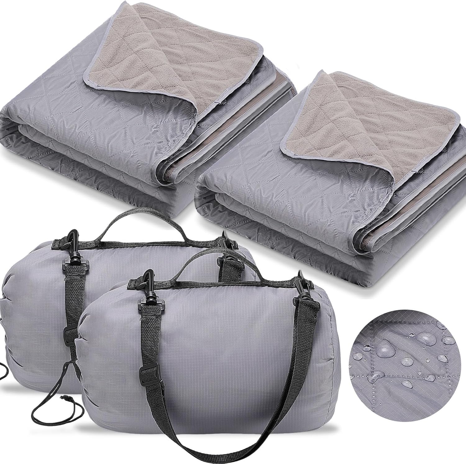 Large Waterproof Quilted Outdoor Blanket - Stay Warm Anywhere!