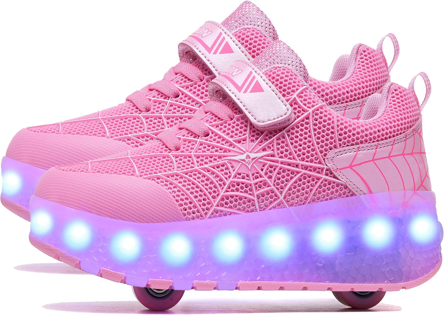 Aikuass USB Chargable LED Light Up Roller Shoes for Kids